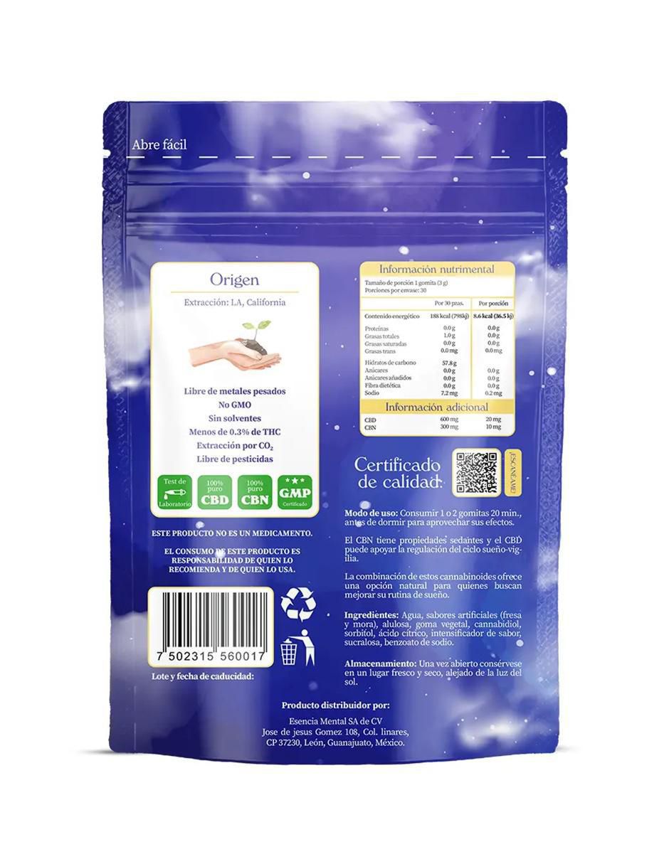 Gomitas para dormir (CBD + CBN) sabor moras de 30 gomitas 5