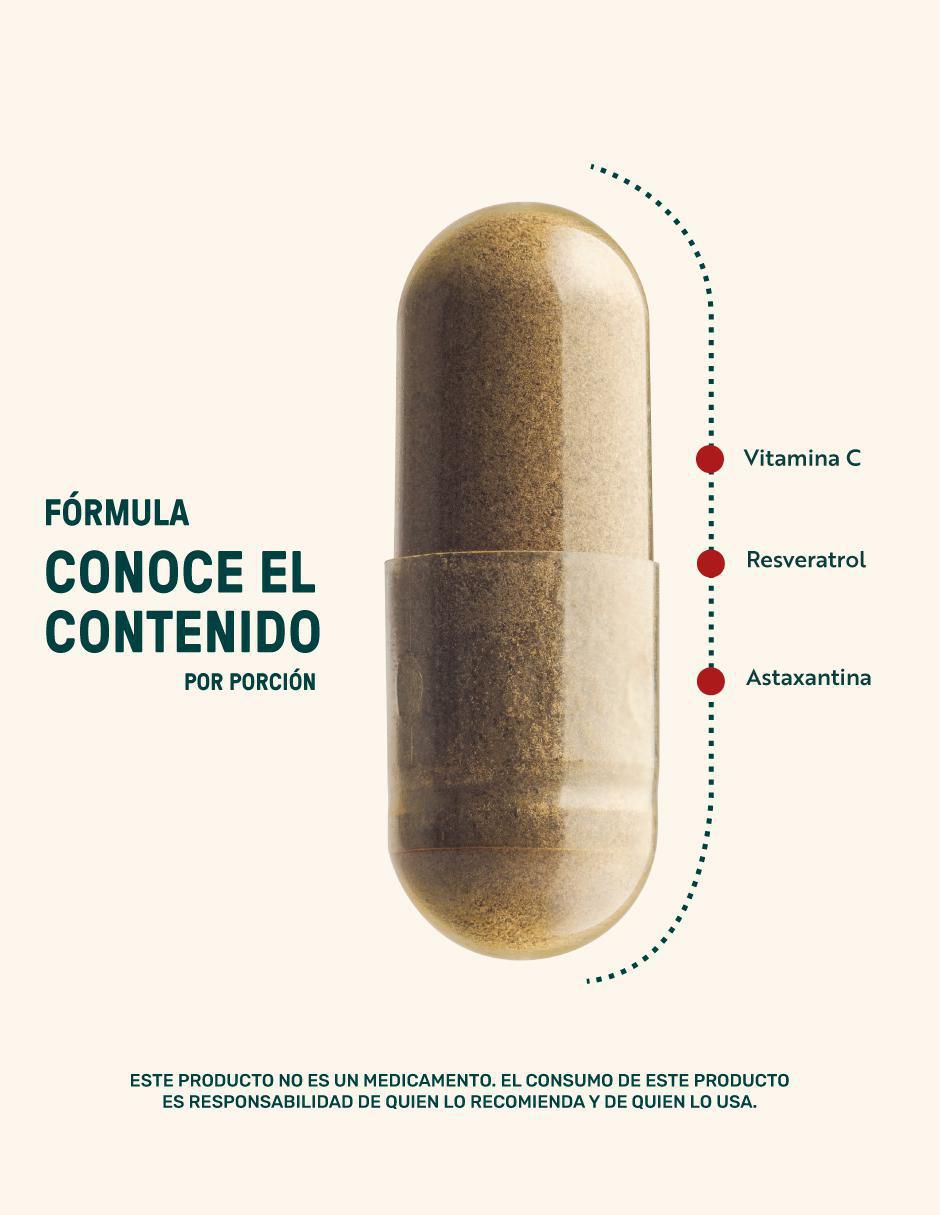 Pack Resveratrol + Colágeno Tipo I,II,III,V y X con ácido hialurónico de 220 cápsulas 3