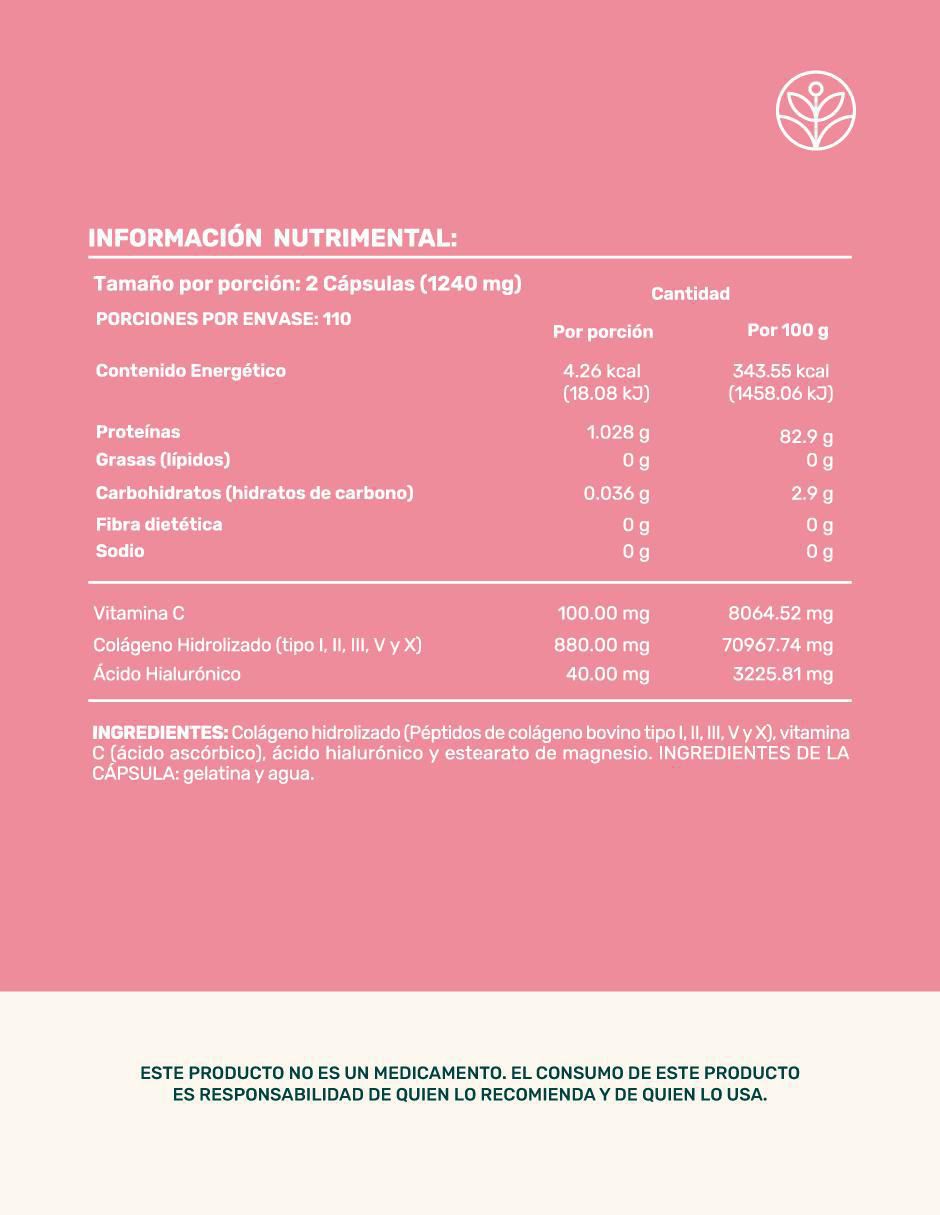 Pack Resveratrol + Colágeno Tipo I,II,III,V y X con ácido hialurónico de 220 cápsulas 7