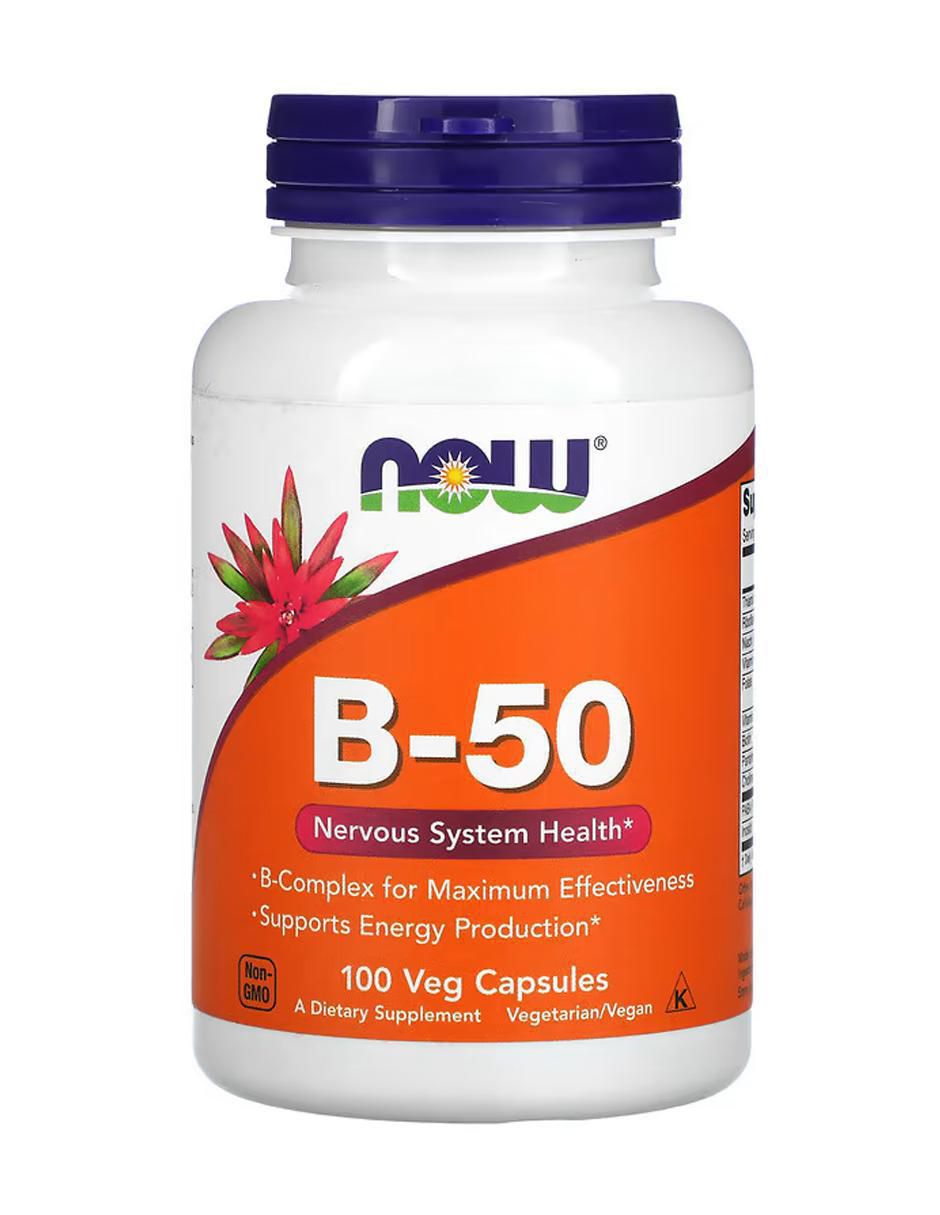B-50 con vitaminas y minerales de 100 cápsulas B-50 con vitaminas y minerales de 100 cápsulas