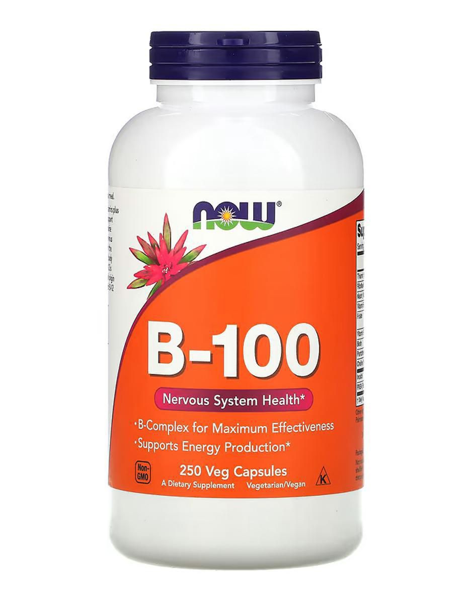Foods, B-100 Now con vitamina b2 de 250 cápsulas 1