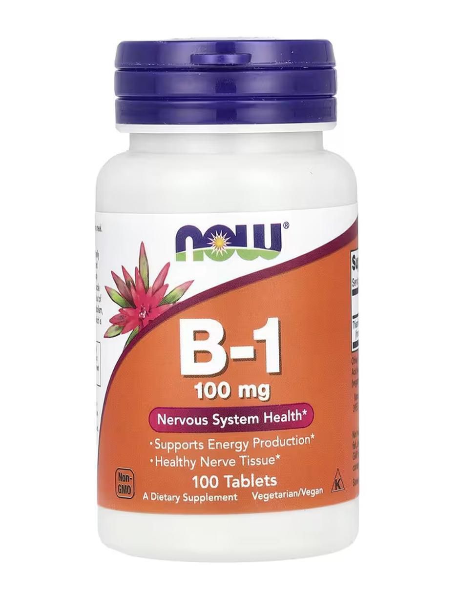 Foods Vitamina B 1 Now de 100 tabletas Foods Vitamina B 1 Now de 100 tabletas
