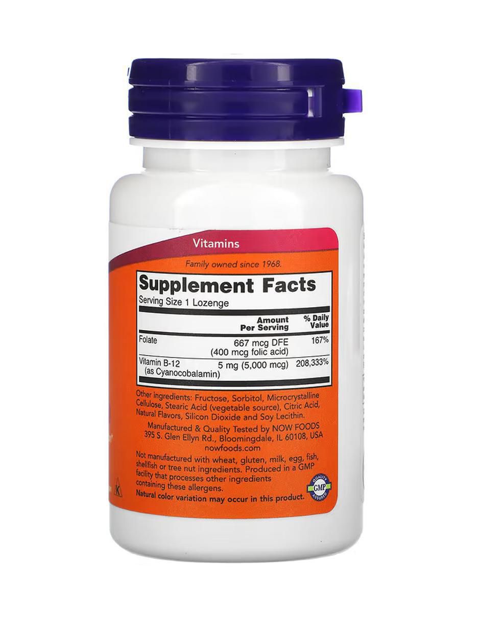 Foods, Vitamina B 12 Now de 60 tabletas 2