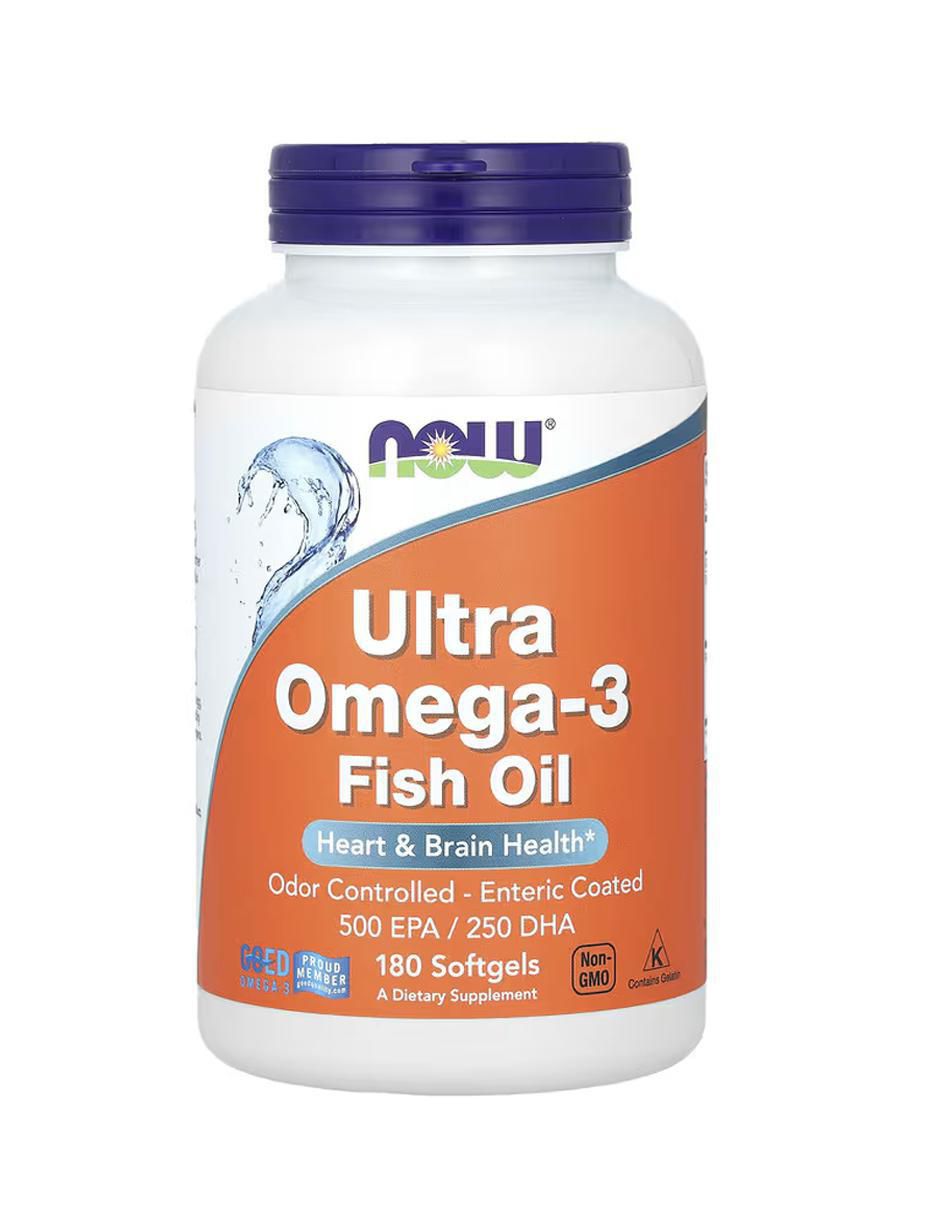 Aceite de pescado con Ultra Omega-3 con omega 3 de 180 cápsulas Aceite de pescado con Ultra Omega-3 con omega 3 de 180 cápsulas
