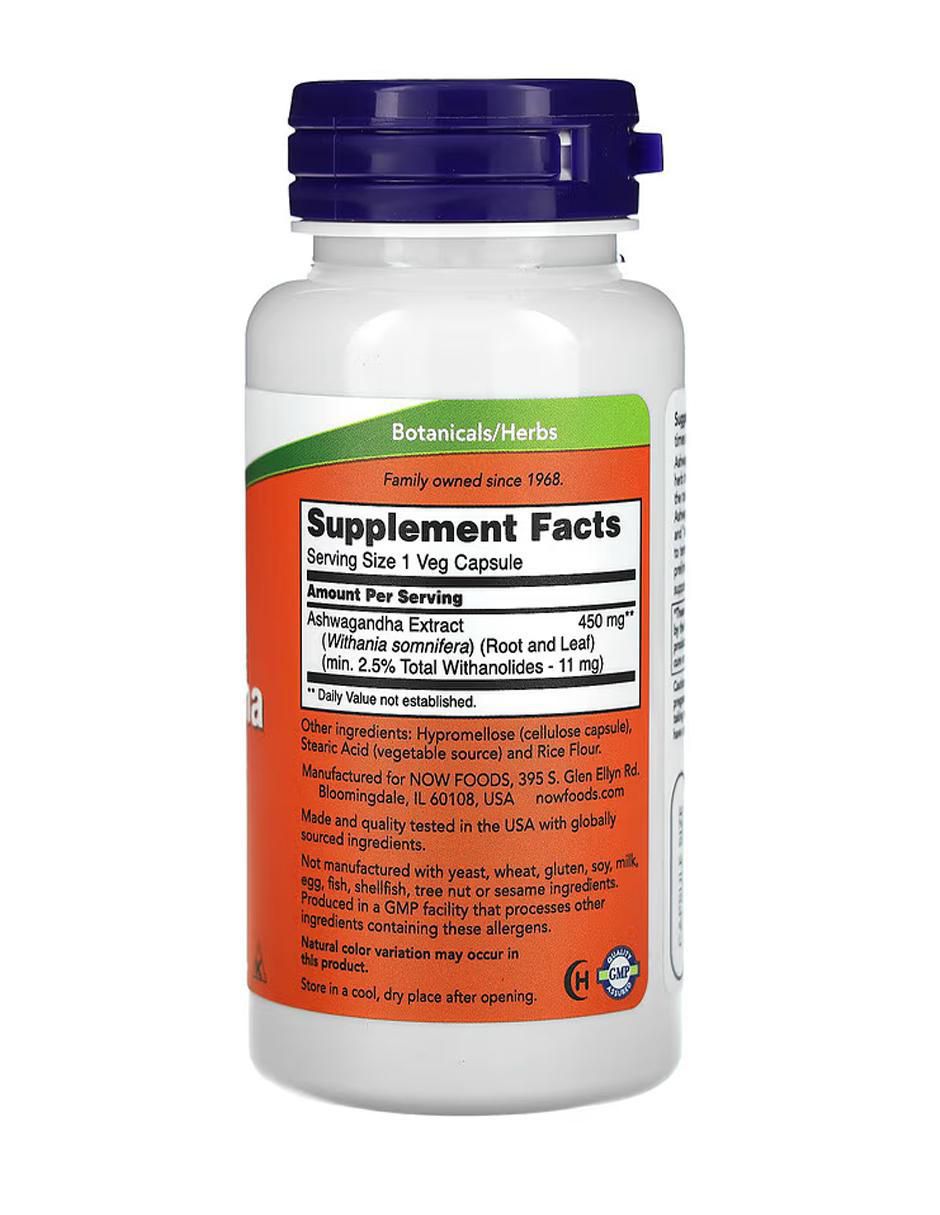 Ashwagandha de 450 mg con ashwagandha de 90 cápsulas 2