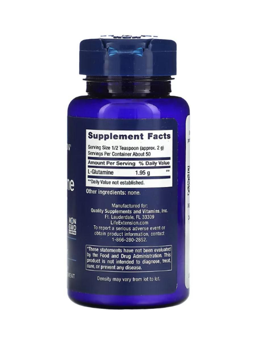 Glutamina con vitaminas y minerales de 100 g 2