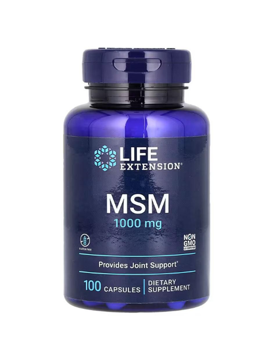 Msm con vitaminas y minerales de 100 cápsulas
