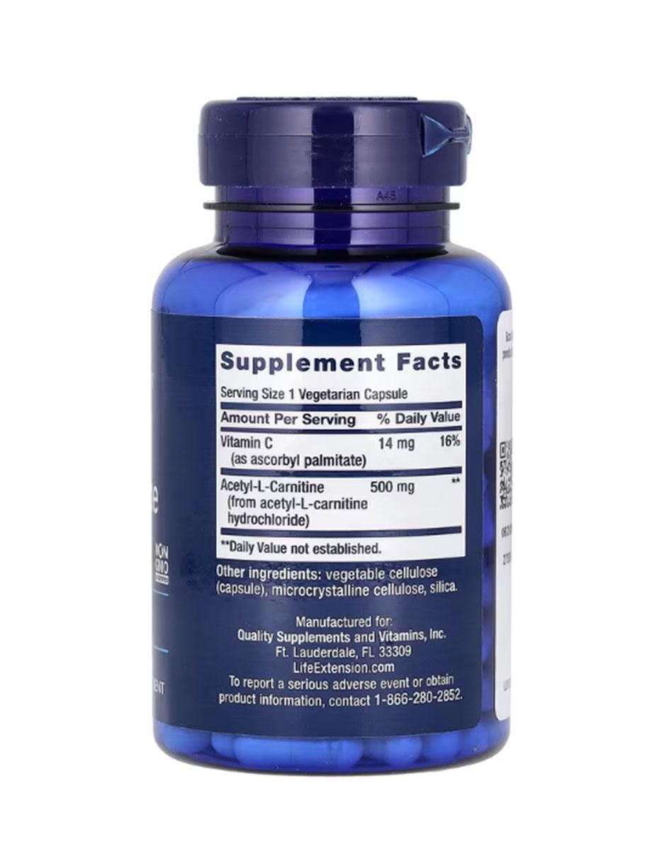 Acetil con vitaminas y minerales de 100 cápsulas 2
