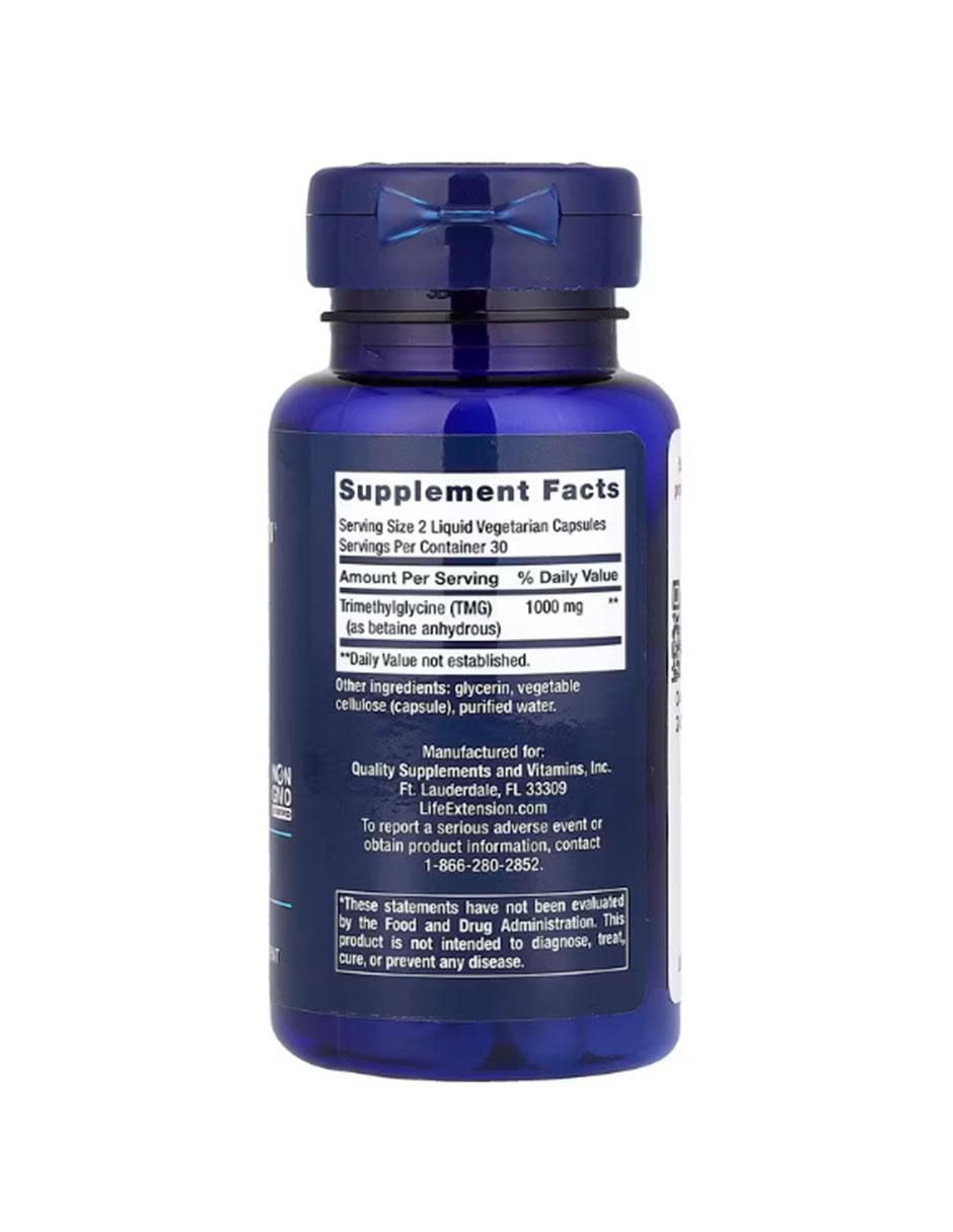 Tmg con vitaminas y minerales de 60 cápsulas 2