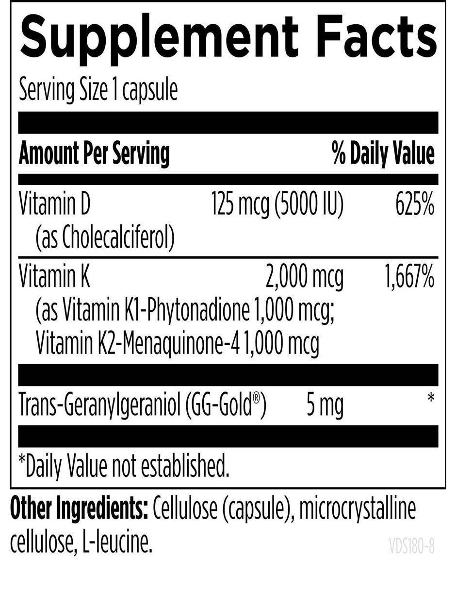 vitamina d, k1 y k2 de 30 cápsulas 2