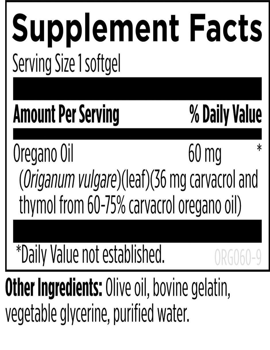 aceite de oregano con vitaminas y minerales de 120 cápsulas 2