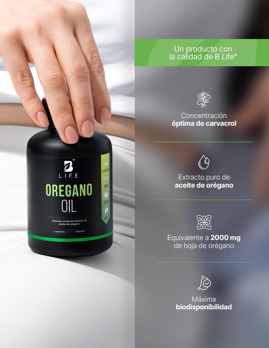 Aceite de Orégano de 300 cápsulas