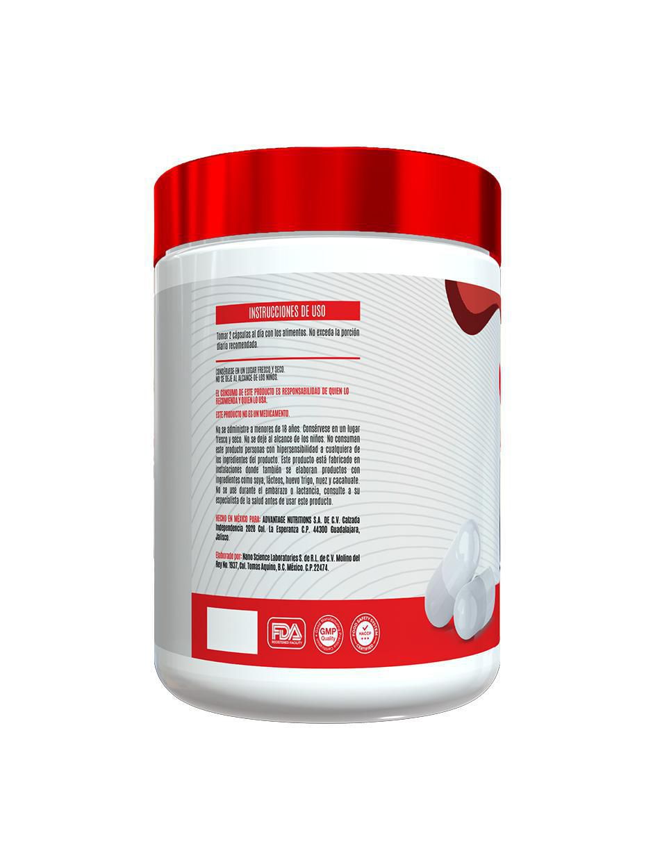 Ácido Alfa con ácido alfa lipoico de 60 cápsulas 2