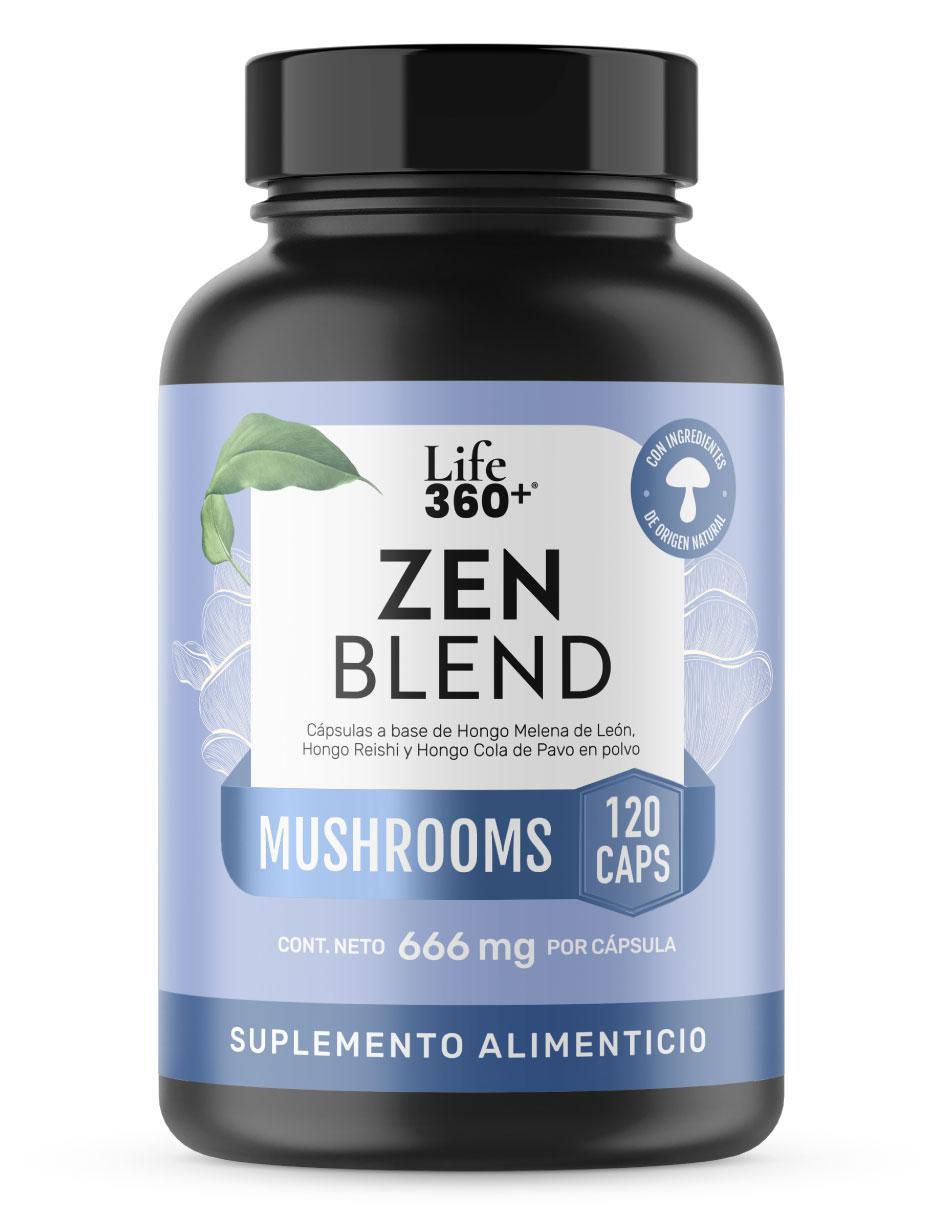 Zen Blend Mushrooms con melena de león, reishi y cola de pavo