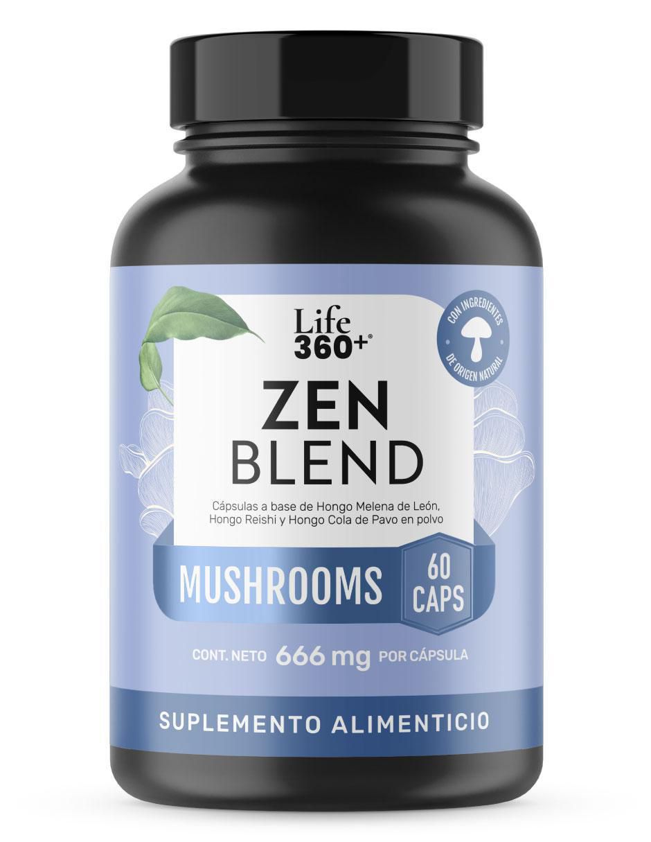Zen Blend Mushrooms con melena de león, reishi y cola de pavo
