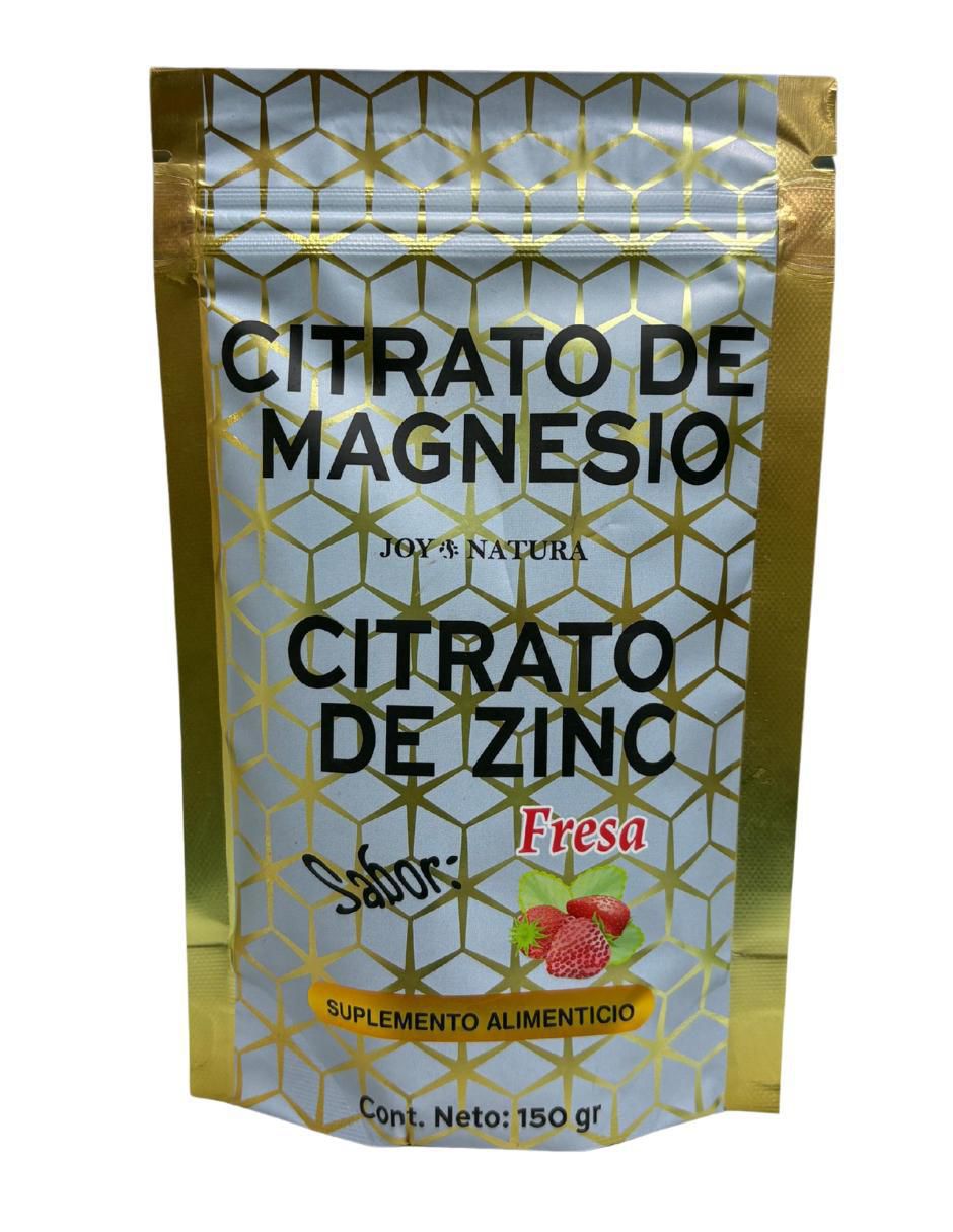 Citrato de Magnesio y Citrato de Zinc sabor fresa de 150 g