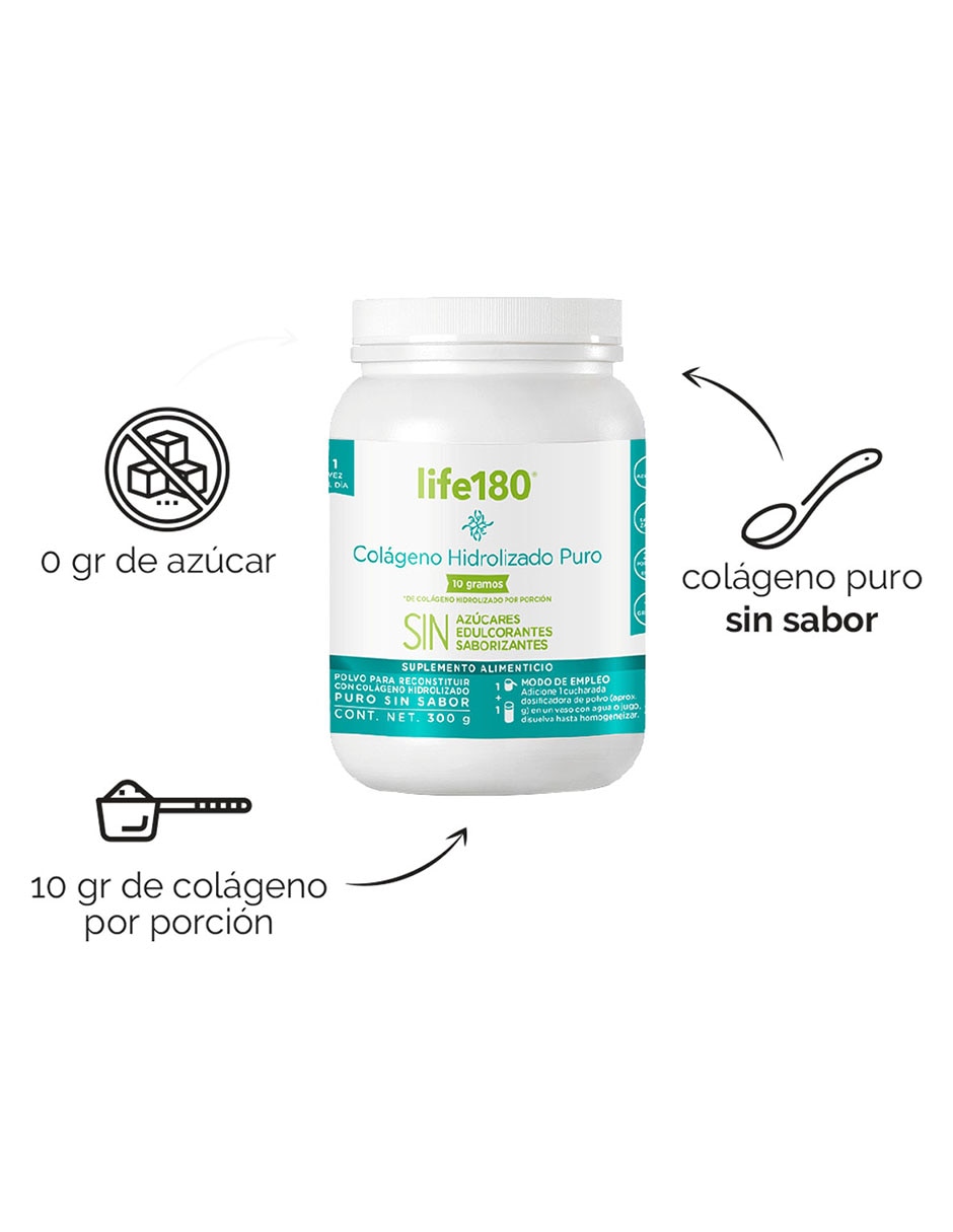 Colágeno hidrolizado puro de 300 g