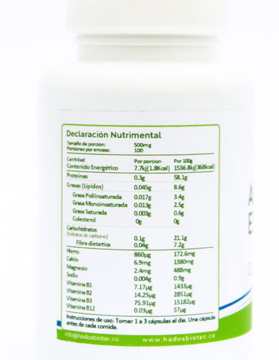Alga Espirulina + Chlorella con clorela 5