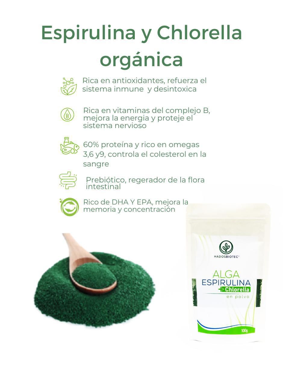 Alga Espirulina + Chlorella con clorela 4
