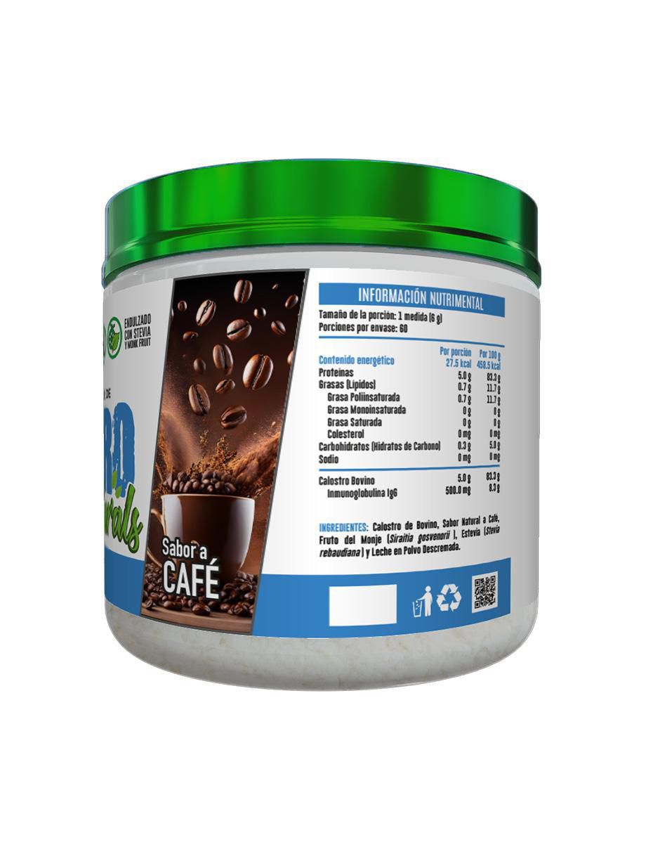 Calostro Bovino Naturals con calostro bovino sabor café de 360 g 2