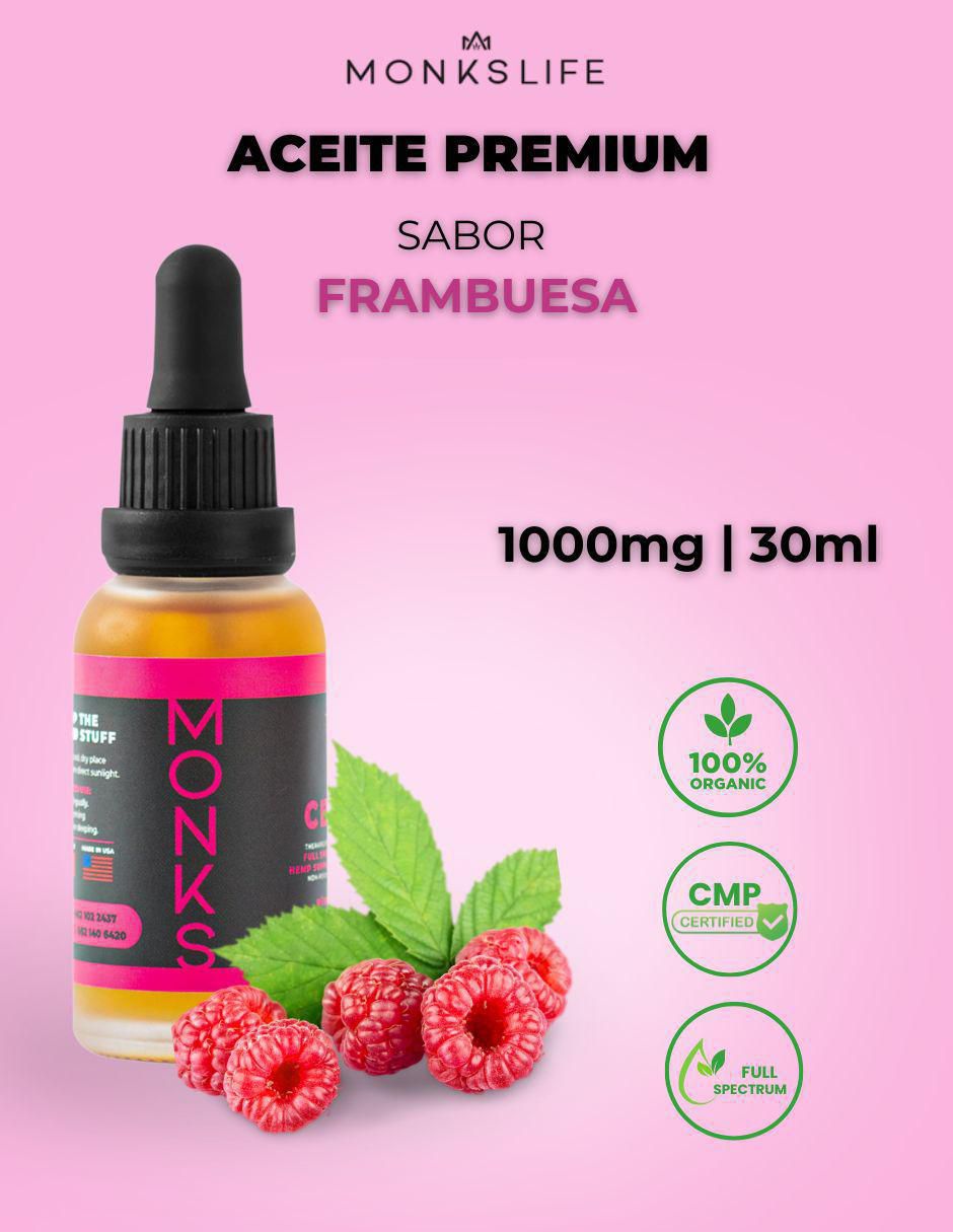 Aceite de CBD sabor frambuesa de 30 ml 6