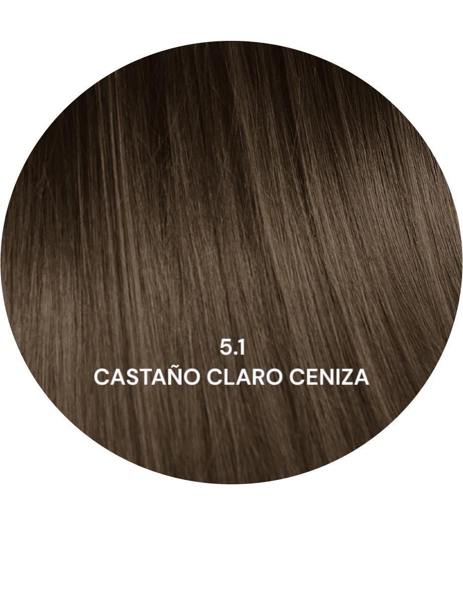 Tinte para cabello tono 5.1 castaño claro cenizo 2