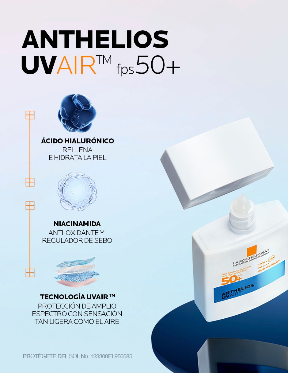 Protector solar FPS 50 UV Air Anthelios 40 ml 6