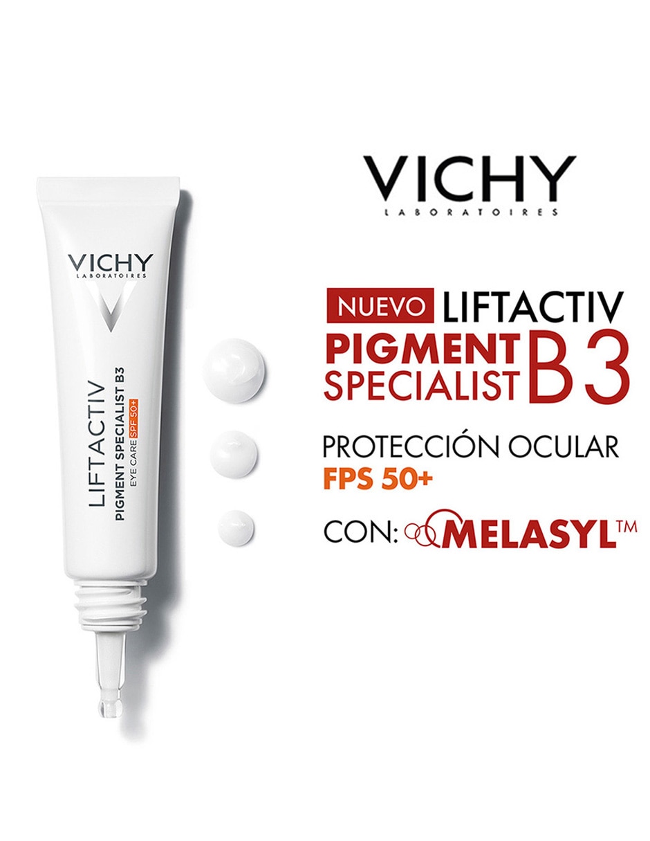 Crema para contorno de ojos recomendada para reducir manchas día y noche Vichy Liftactiv B3 Eyes Vichy todo tipo de piel 7