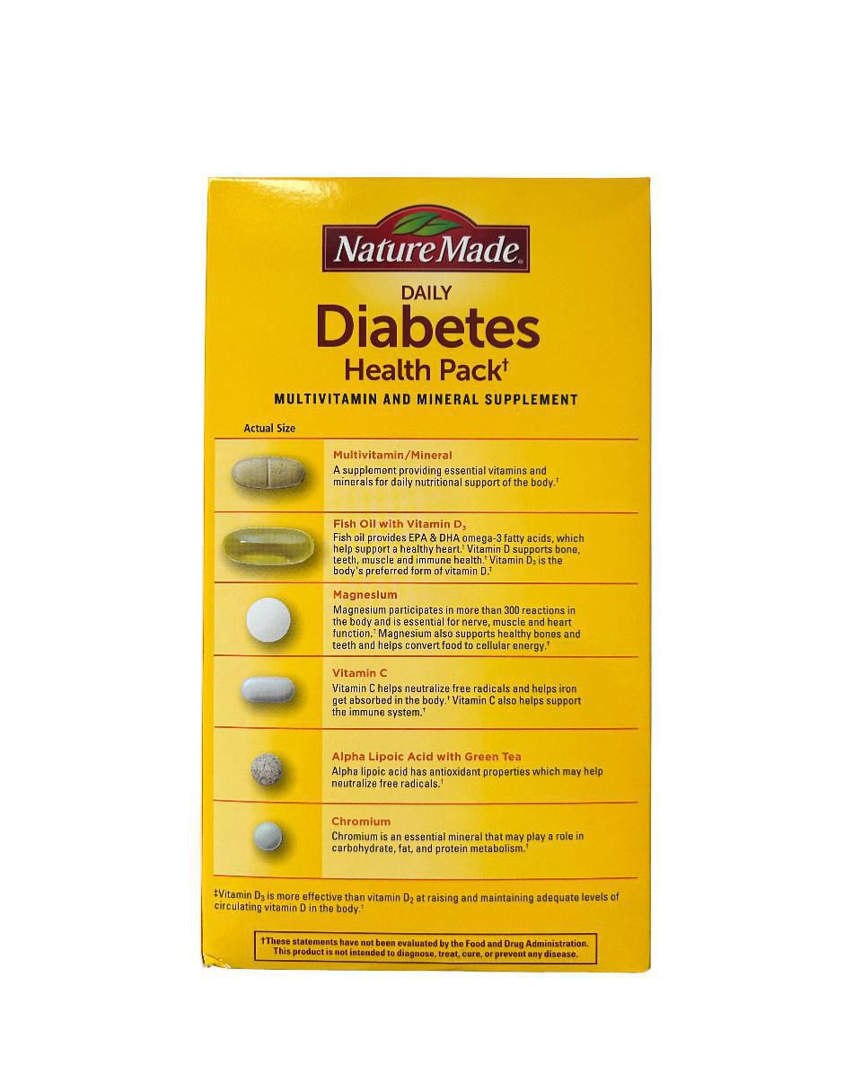 Vitaminas y minerales para la diabetes de 60 piezas 3