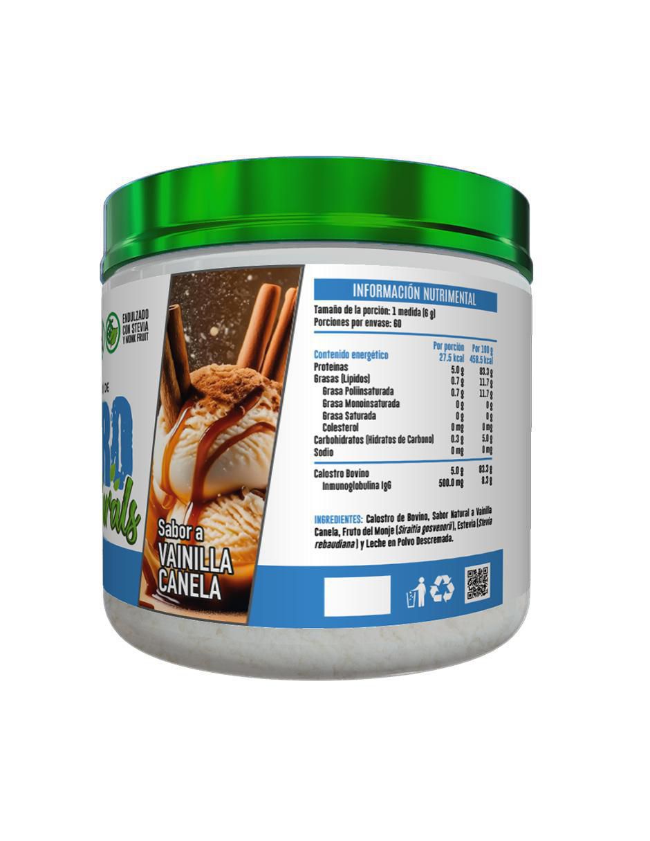 Calostro Bovino Naturals con calostro bovino sabor vainilla de 360 g 3