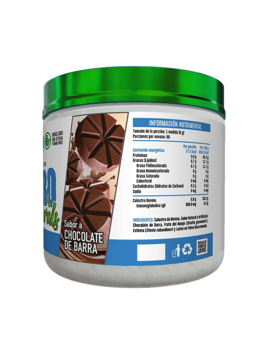 Calostro Bovino Naturals con calostro bovino sabor chocolate de 360 g 3