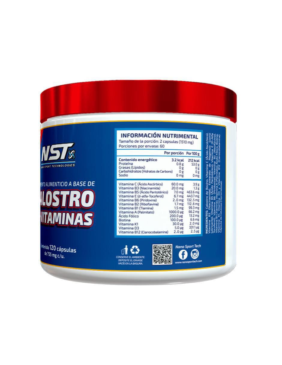 Calostro & Vitaminas con calostro bovino de 120 cápsulas 2