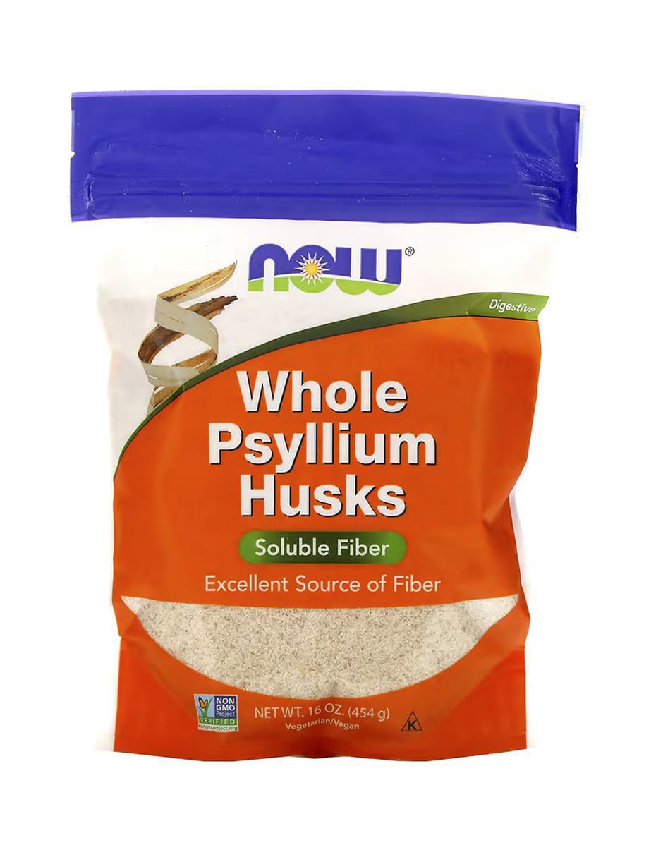 Cáscaras de Psilio Enteras, Fibras Solubles con psyllium (plantago ovata) de 454 g
