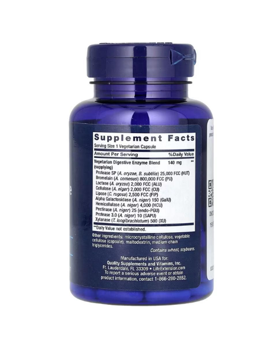 Enzimas con enzimas digestivas y probióticos de 60 cápsulas 2