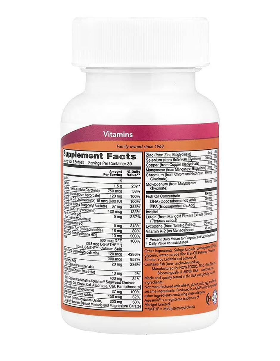 Geles prenatales + DHA con multivitaminico de 90 cápsulas 2