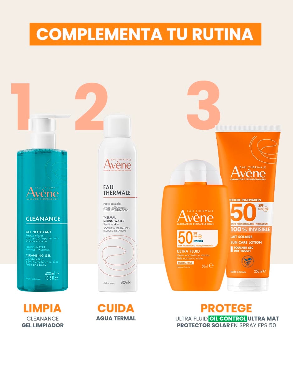 Protector solar FPS 50 Texture Innovation Eau Thermale 250 ml 6