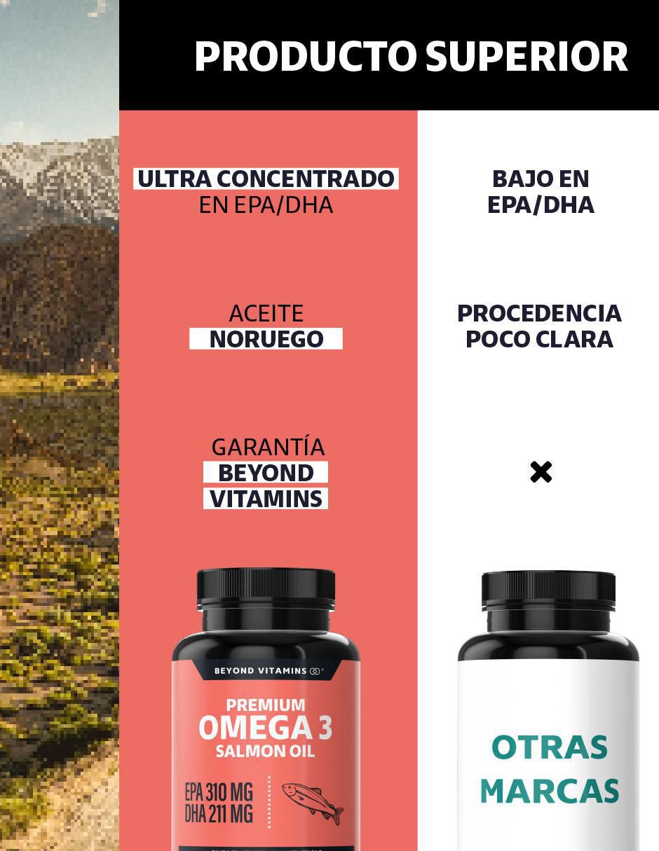 Omega 3 Salmon Oil sabor natural de 180 cápsulas 6