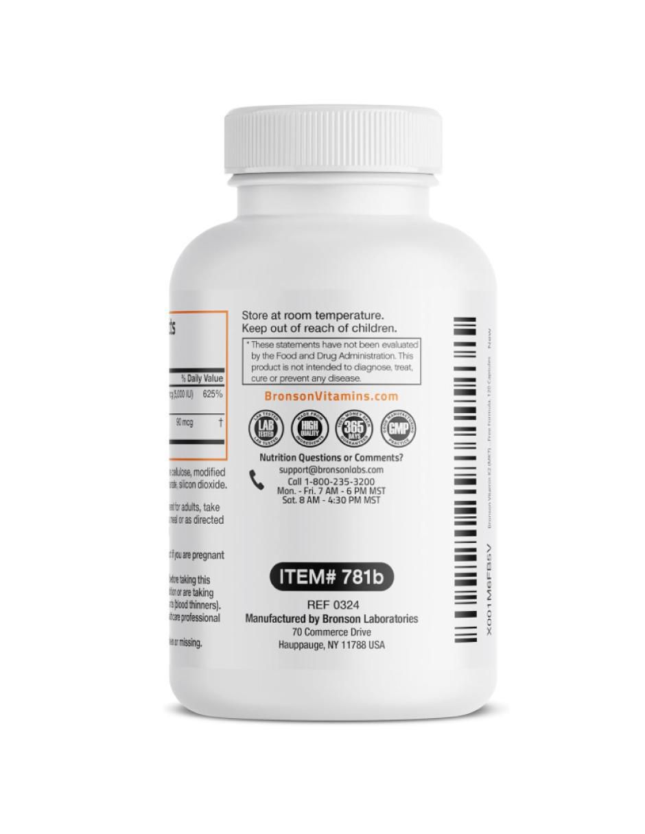 Vitamina D3 y K2 suplemento alimenticio cápsulas 3