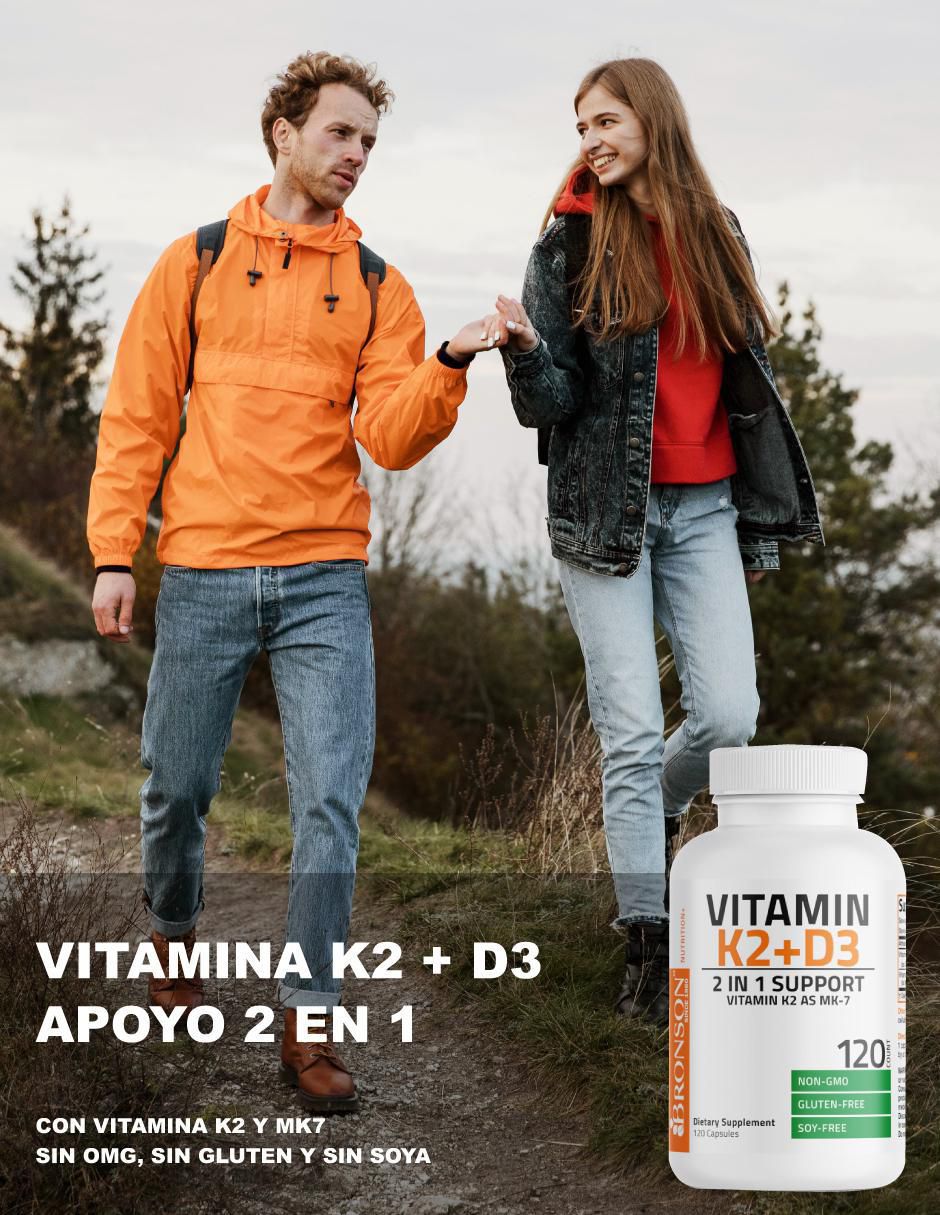 Vitamina D3 y K2 suplemento alimenticio cápsulas 5