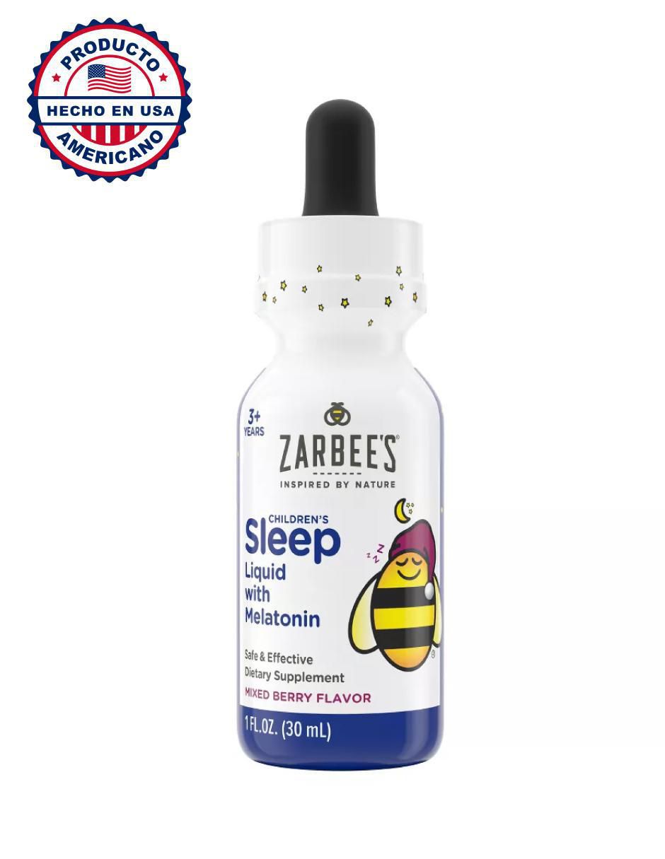melatonina niños Zarbees con melatonina sabor berry de 30 ml 4