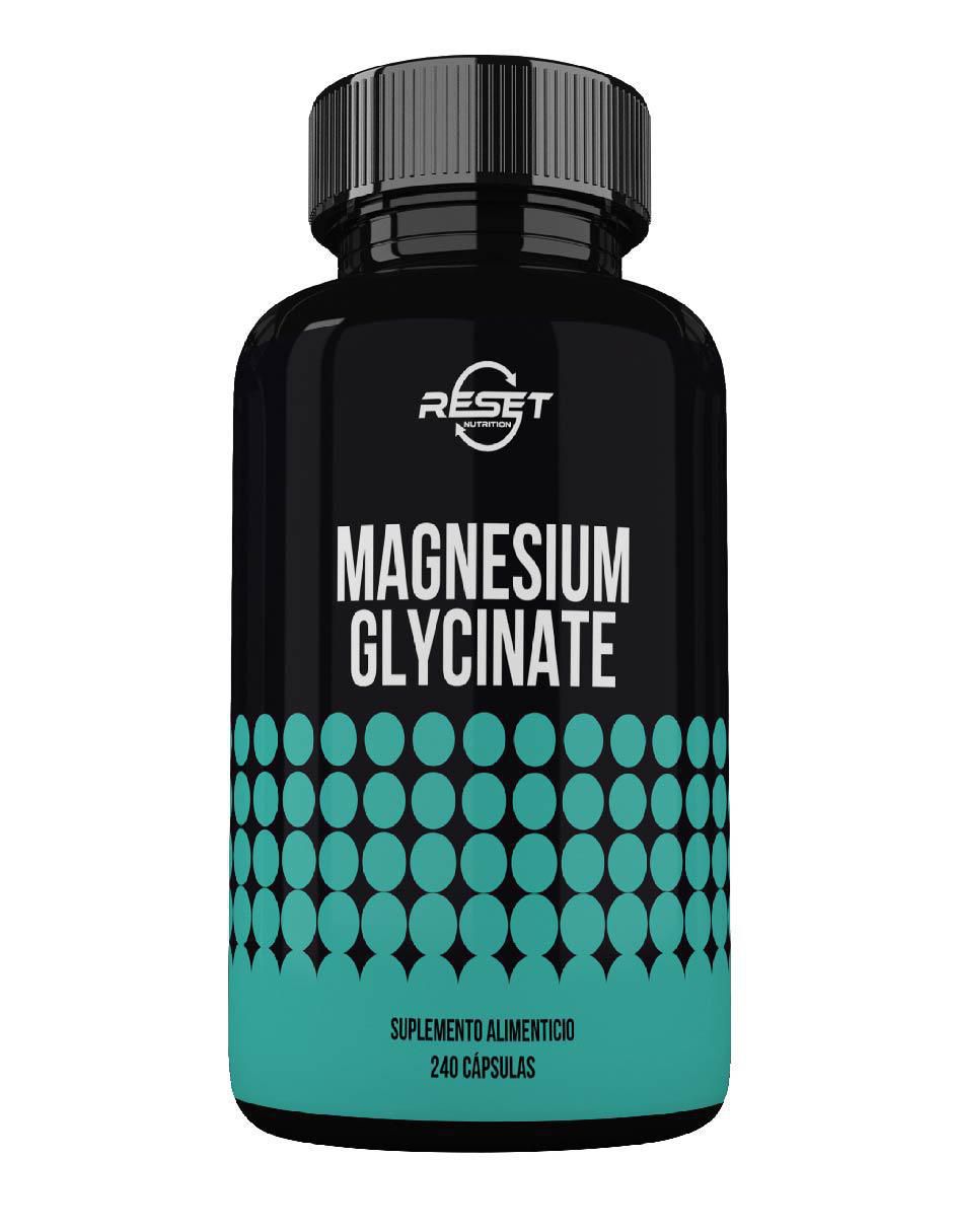Magnesio Glicinato 400 mg – Sueño Profundo, Relajación y Alivio de Calambres Musculares Reset Nutrition con glicinato de magnesio