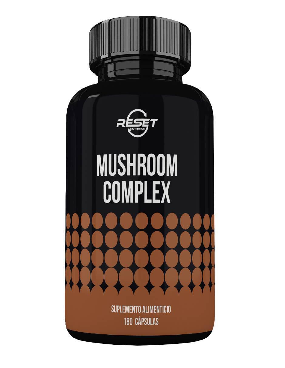 Mushroom Complex – 10 Hongos Adaptógenos para Energía, Memoria, Inmunidad y Antioxidantes Reset Nutrition con hongos cola de pavo reishi maitake shiitake y chaga Mushroom Complex – 10 Hongos Adaptógenos para Energía, Memoria, Inmunidad y Antioxidantes Reset Nutrition con hongos cola de pavo reishi maitake shiitake y chaga