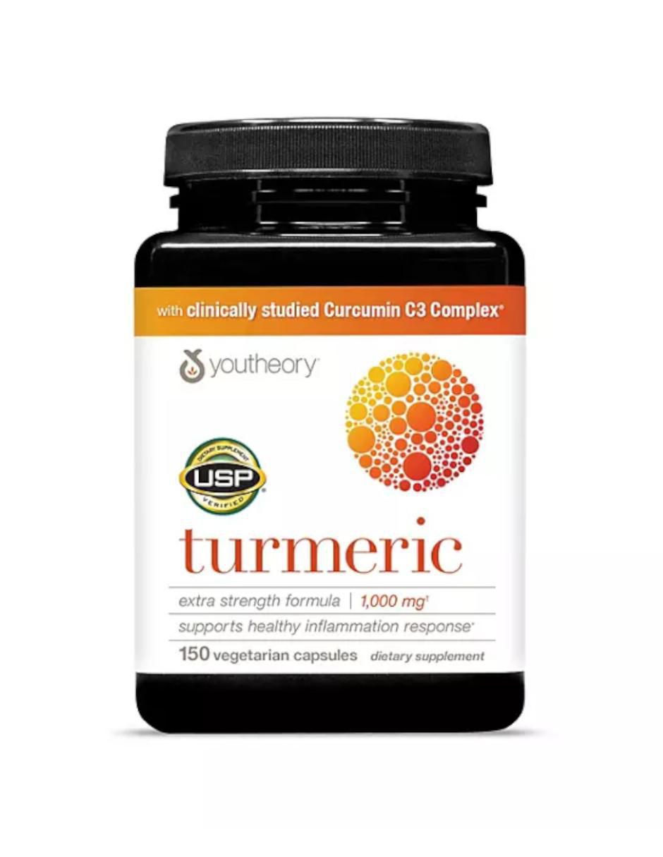 Cúrcuma Youtheory con piperina de 150 cápsulas Cúrcuma Youtheory con piperina de 150 cápsulas