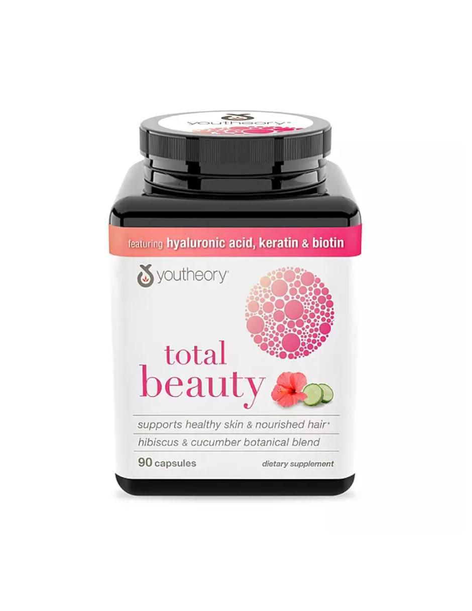 Total Beauty ácido hialurónico nutrientes de belleza con biotina de 90 cápsulas Total Beauty ácido hialurónico nutrientes de belleza con biotina de 90 cápsulas