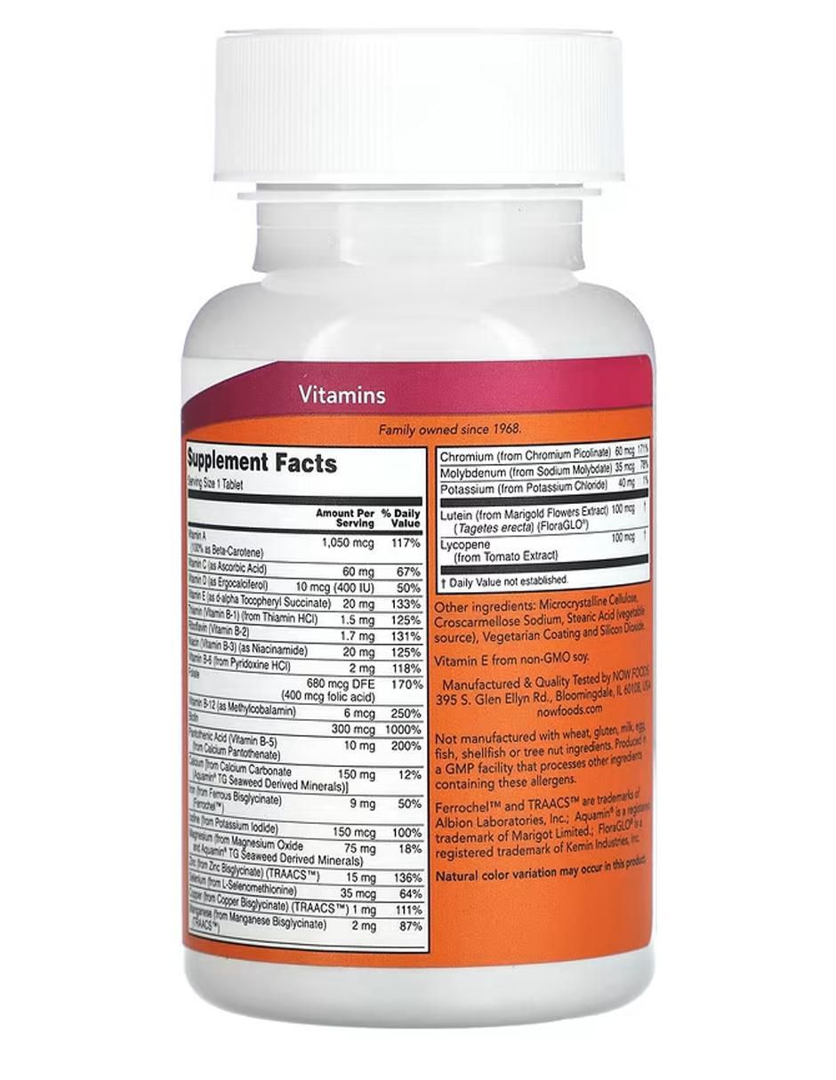 Daily Vits, Suplemento multivitamínico y mineral con vitaminas y minerales de 100 tabletas 2