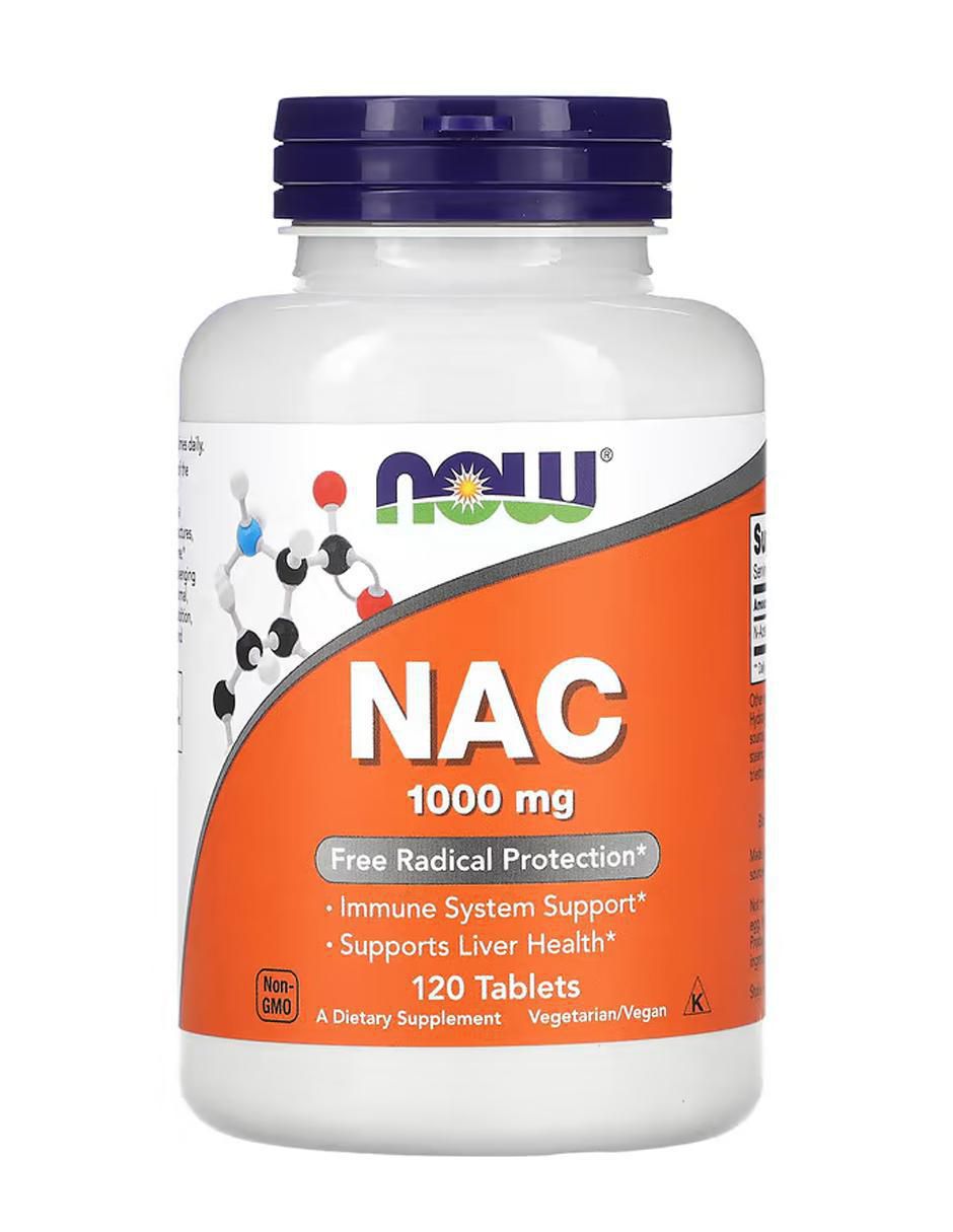 NAC, 1000 mg con n-acetyl cysteine de 120 tabletas