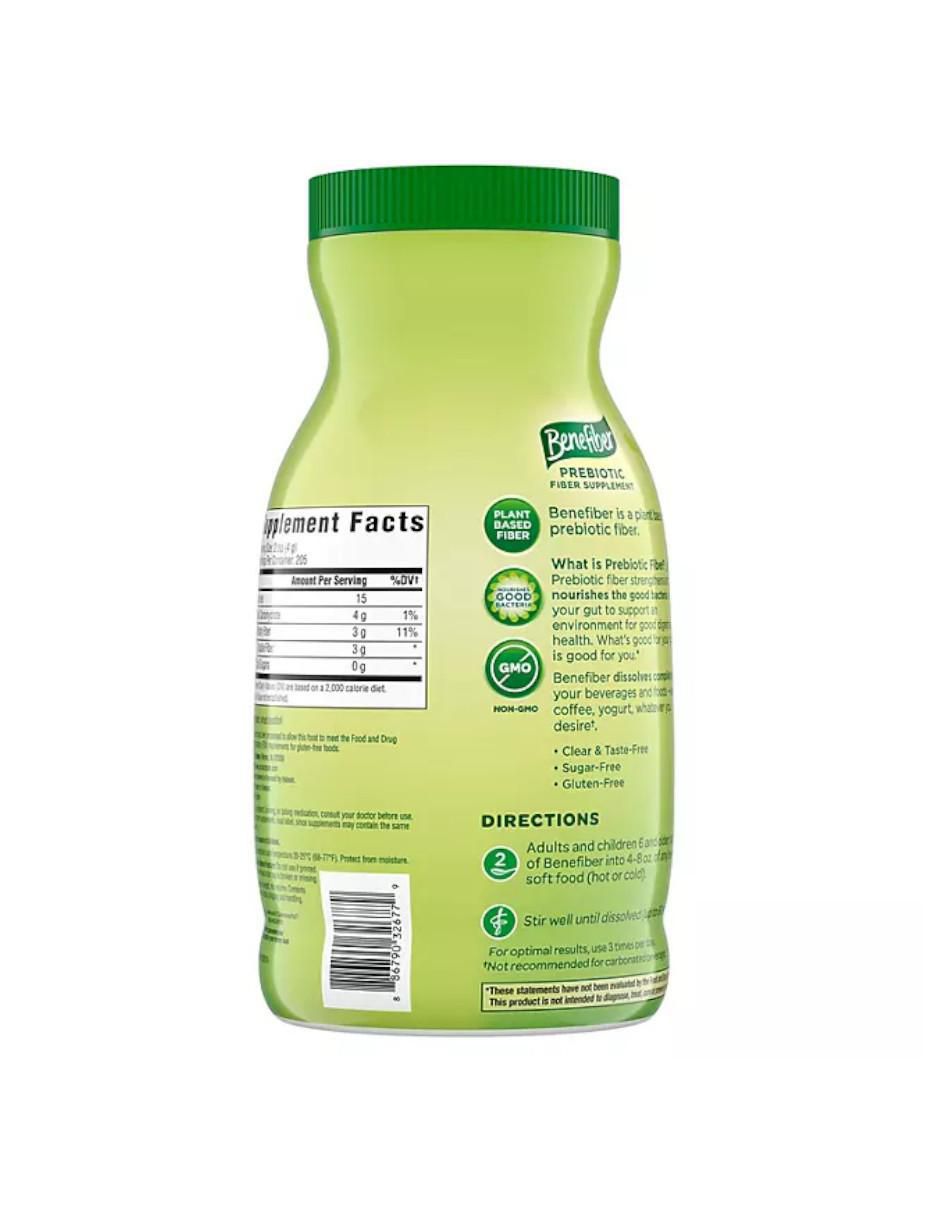 Suplemento diario de fibra prebiótica en polvo Benefiber con fibra alimentaria (inulina, isomaltooligosacárido, cáscara de semilla de psyllium en polvo), bacillus coagulans de 820 g 2