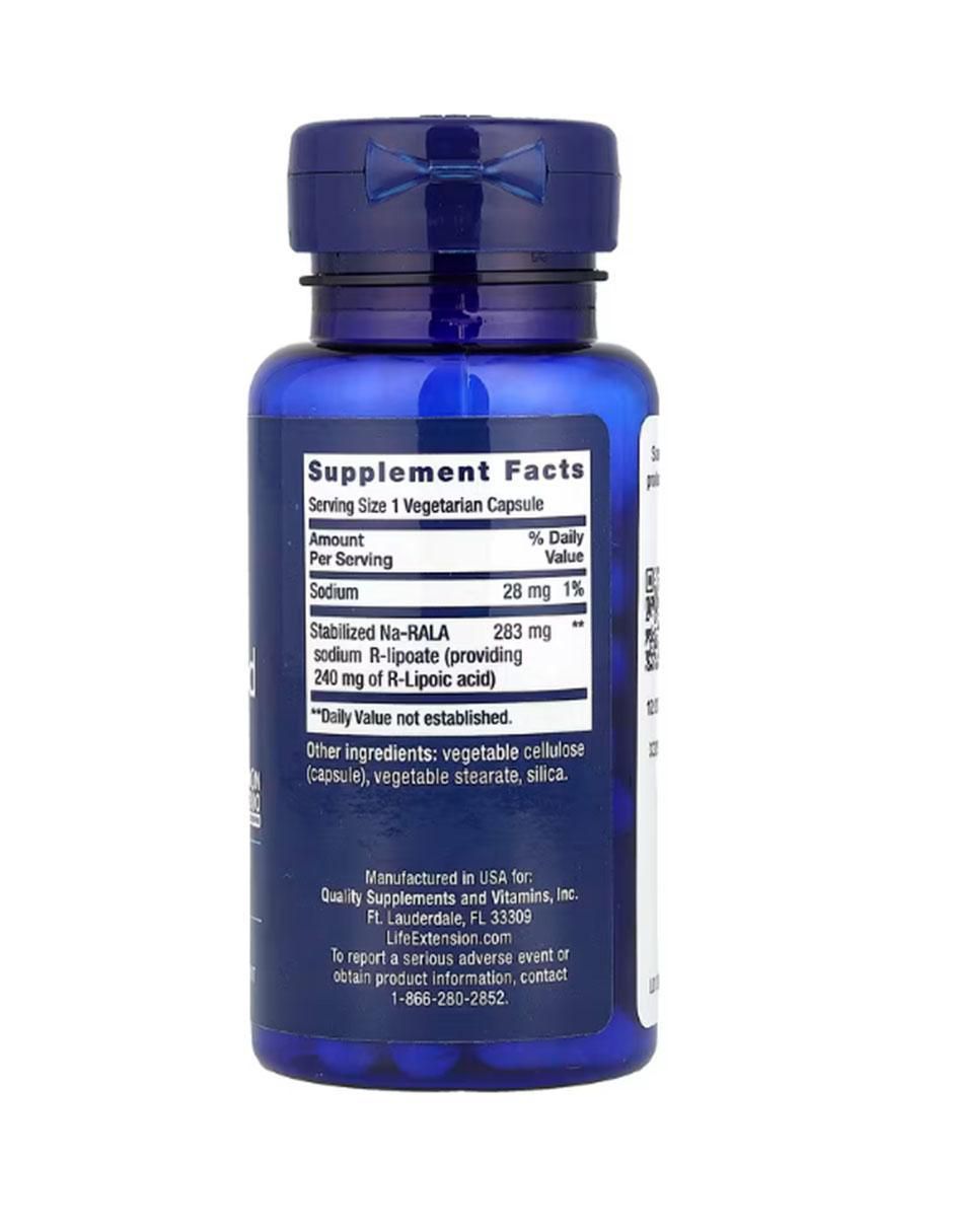 Super R Lipoic con vitaminas y minerales de 60 cápsulas 2