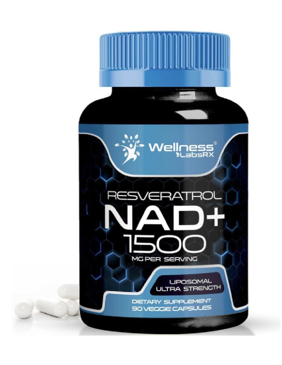 Liposomal Nad y Resveratrol con nad+ (nicotinamide adenine dinucleotide) de 90 cápsulas