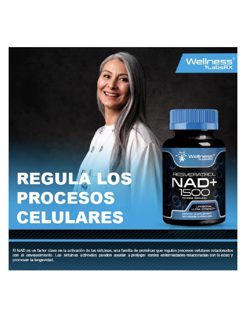 Liposomal Nad y Resveratrol con nad+ (nicotinamide adenine dinucleotide) de 90 cápsulas 4